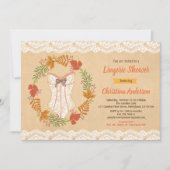 Lingerie Douche Uitnodiging Herfst herfst rustiek (Voorkant)