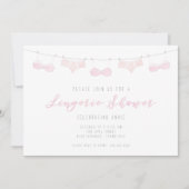 Lingerie Douche Uitnodiging - Waterverf (Voorkant)