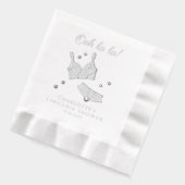 Lingerie Feest Bruidsbruiloft Afscheid Als Vrouw Folie Servetten (Links)