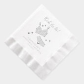 Lingerie Feest Bruidsbruiloft Afscheid Als Vrouw Folie Servetten (Rechts)