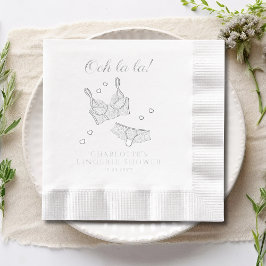 Lingerie Feest Bruidsbruiloft Afscheid Als Vrouw Folie Servetten