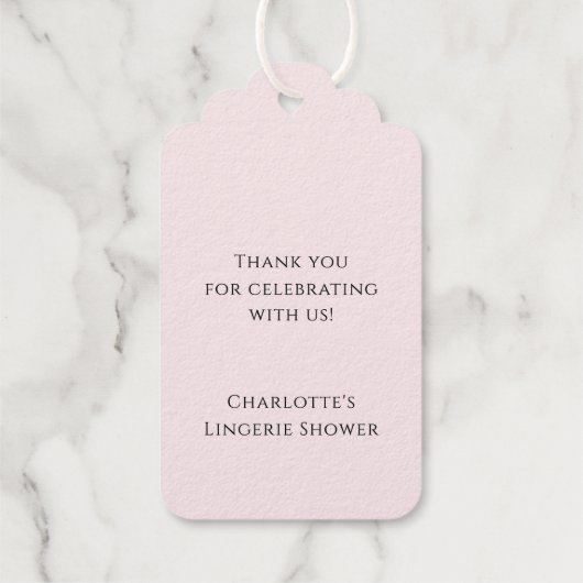 Lingerie Feest Bruidsbruiloft Ondergoed Feest Beda Cadeaulabels (Achterkant)