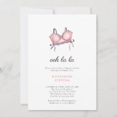 Lingerie Feest Ooh La La Lintjes Bruidsmeisjesfees Kaart (Voorkant)