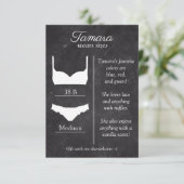Lingerie grootte krijtbord invoegen Kaart (Staand voorkant)