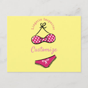 Lingerie Inspector Thunder_Cove Briefkaart