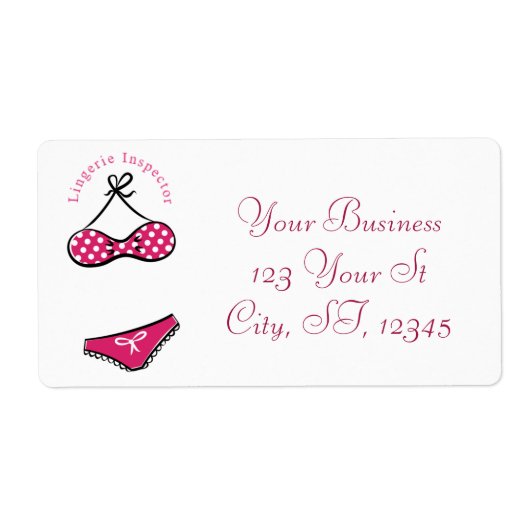 Lingerie Inspector Thunder_Cove Etiket (Voorkant)