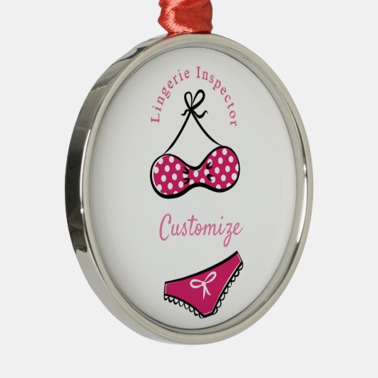 Lingerie Inspector Thunder_Cove Metalen Ornament (Rechts)