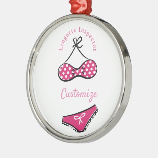 Lingerie Inspector Thunder_Cove Metalen Ornament (Links)