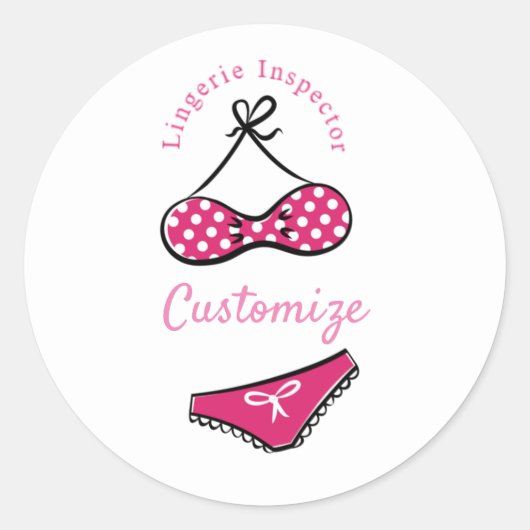 Lingerie Inspector Thunder_Cove Ronde Sticker (Voorkant)