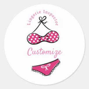 Lingerie Inspector Thunder_Cove Ronde Sticker