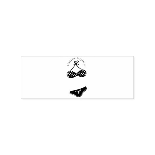 Lingerie Inspector Thunder_Cove Rubberstempel (Afrduk)