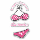 Lingerie Inspector Thunder_Cove Sticker (Voorkant)