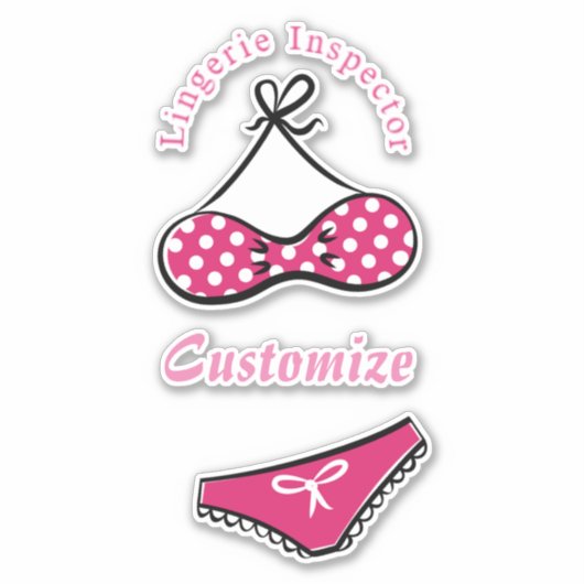 Lingerie Inspector Thunder_Cove Sticker (Voorkant)