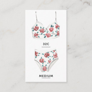 Lingerie-insteekkaart Informatiekaartje