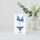 Lingerie-insteekkaart Informatiekaartje (Staand voorkant)