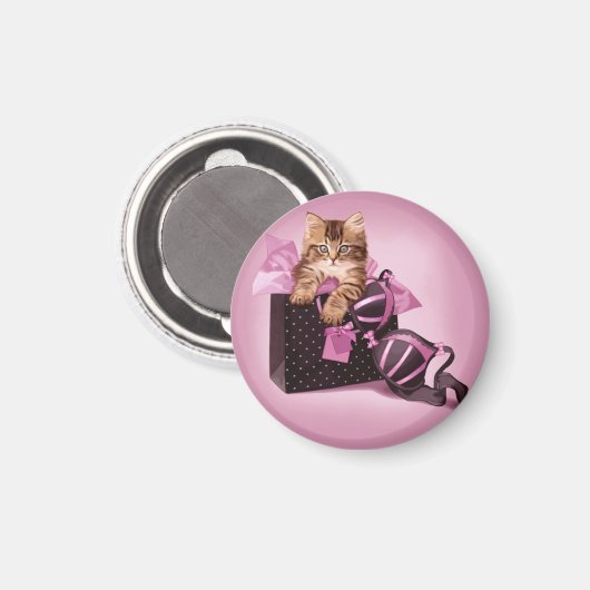 Lingerie Kitten Magneet (Voorkant / Achterkant)