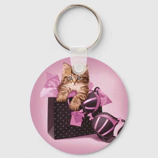 Lingerie Kitten Sleutelhanger (Voorkant)