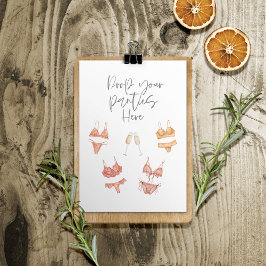 Lingerie laat je ruiten vallen hier modern poster