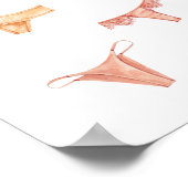 Lingerie laat je slipje vallen hier in het moderne poster (Hoek)