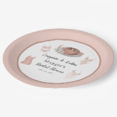 Lingerie & Lattes Bruidsmeisjardineren Papieren Bordje (Gekanteld)