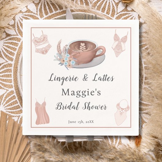 Lingerie & Lattes Bruidsmeisjesfeest Servet