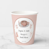 Lingerie & Lattes Vrijgezellenfeest Papieren Bekers (Voorkant)