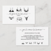 Lingerie mode visitekaartje (Voorkant / Achterkant)