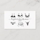 Lingerie mode visitekaartje (Voorkant)