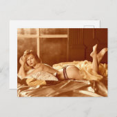 lingerie model briefkaart (Voorkant / Achterkant)