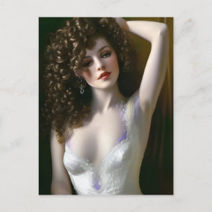 Lingerie-model Briefkaart