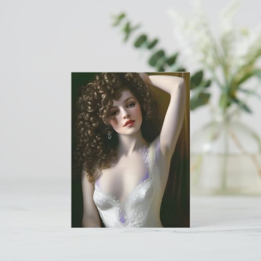 Lingerie-model Briefkaart (Staand voorkant)