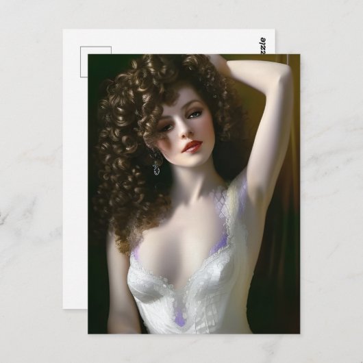 Lingerie-model Briefkaart (Voorkant / Achterkant)