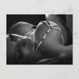 lingerie model briefkaart