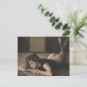 Lingerie Model Foto Briefkaart (Staand voorkant)