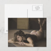 Lingerie Model Foto Briefkaart (Voorkant / Achterkant)