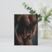 Lingerie Model Foto Briefkaart (Staand voorkant)