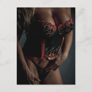 Lingerie Model Foto Briefkaart