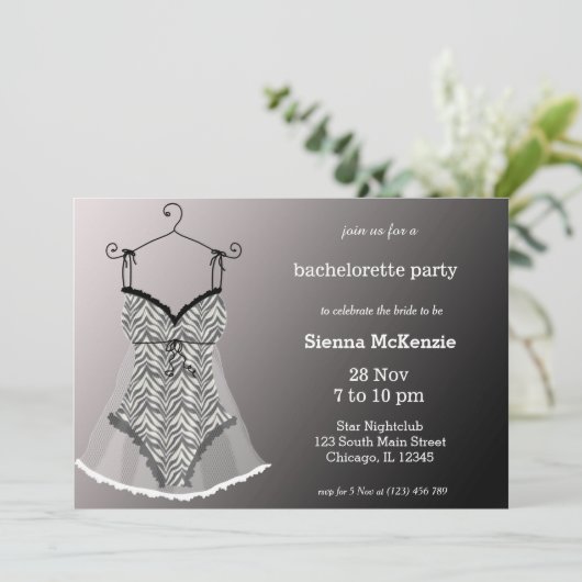 Lingerie Partij Kaart (Staand voorkant)