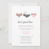 Lingerie partij laat haar roze Vrijgezellenfeest v Kaart (Voorkant)