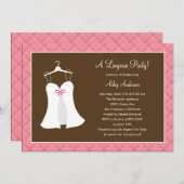 Lingerie Party Bridal Shower Kaart (Voorkant / Achterkant)