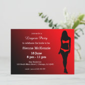 Lingerie party kaart (Staand voorkant)