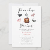 Lingerie Party Pannenkoeken Panties Roze Vrijgezel Kaart (Voorkant)