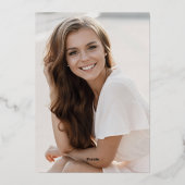 Lingerie Party Vrijgezellenfeest Foto Dank u Folie Feestdagenkaart (Achterkant)