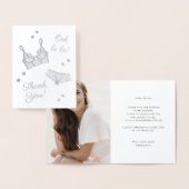 Lingerie Party Vrijgezellenfeest Foto Dank u Folie Kaarten (Display)