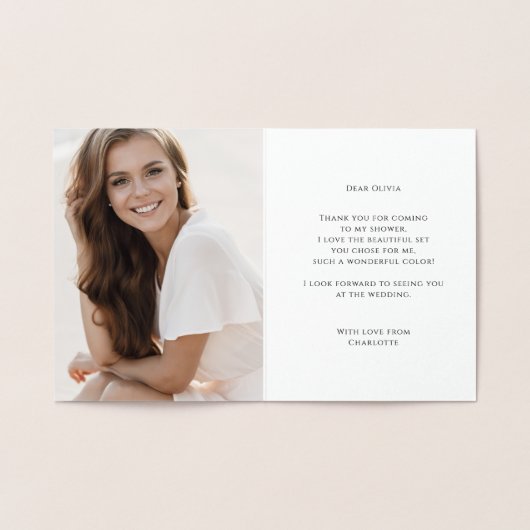 Lingerie Party Vrijgezellenfeest Foto Dank u Folie Kaarten (Binnen)