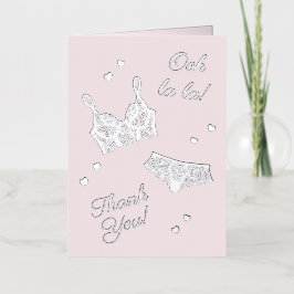 Lingerie Party Vrijgezellenfeest Foto Dank u Folie Wenskaart