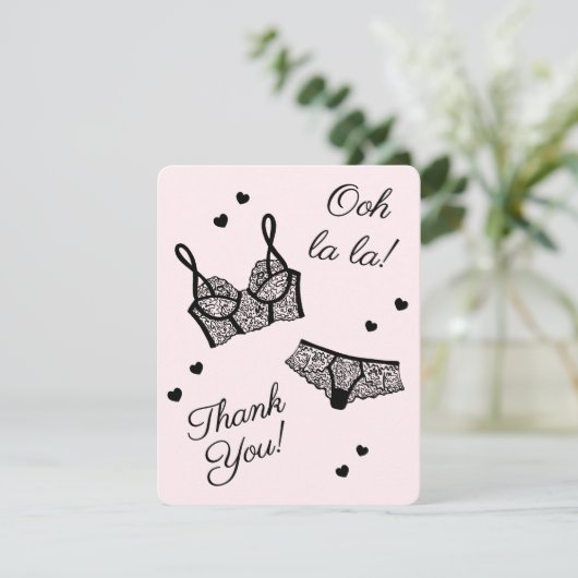 Lingerie Party Vrijgezellenfeest Panty Party Bedan Feestdagenkaart (Staand voorkant)