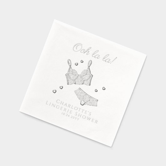 Lingerie Party Vrijgezellenfeest vrijgezellenfeest Folie Servetten (Links)