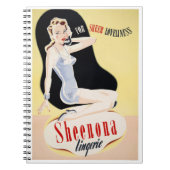  Lingerie Poster teruggezet Notitieboek (Voorkant)