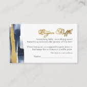 Lingerie Raffle | Abstract blauw Vrijgezellenfeest Informatiekaartje (Voorkant)